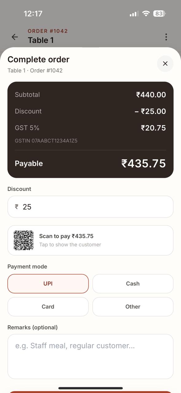 Partial SpoonCub checkout preview